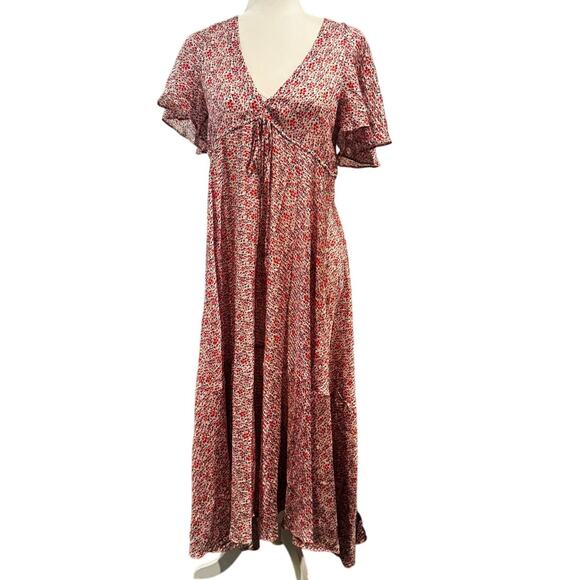HATCH Margarette Maternity Dress Bittersweet Print Cotton Silk Blend NWT Size 0 - Picture 1 of 7